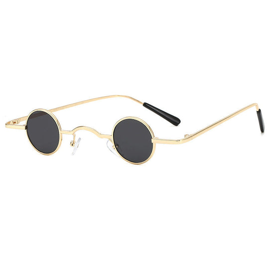 Retro Sonnenbrille mit Kleinem Runden Rahmen für Herren