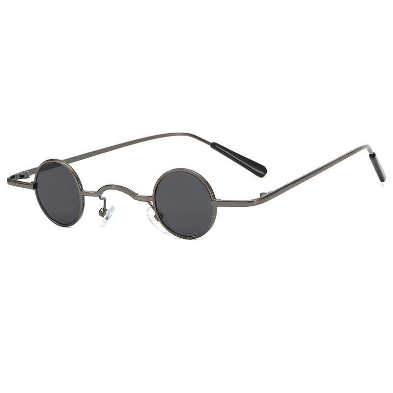 Retro Sonnenbrille mit Kleinem Runden Rahmen für Herren