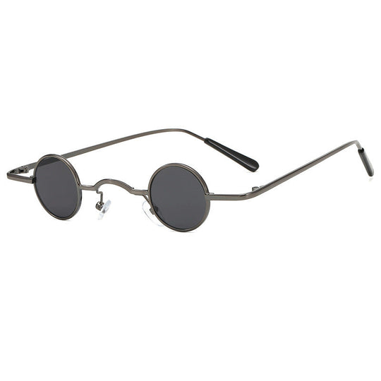 Retro Sonnenbrille mit Kleinem Runden Rahmen für Herren
