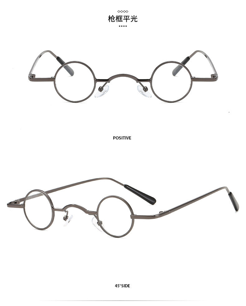 Retro Sonnenbrille mit Kleinem Runden Rahmen für Herren