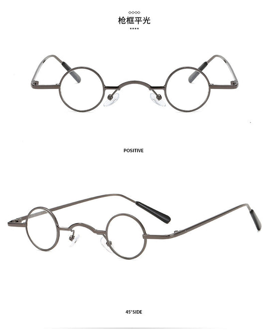 Retro Sonnenbrille mit Kleinem Runden Rahmen für Herren