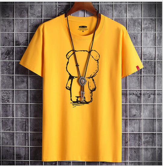 Lustiges Anime Bären T-Shirt für Herren