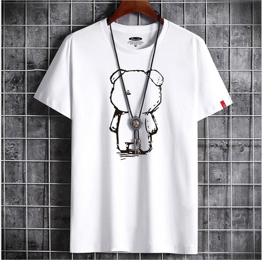 Lustiges Anime Bären T-Shirt für Herren