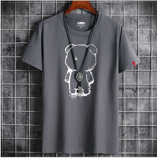 Lustiges Anime Bären T-Shirt für Herren