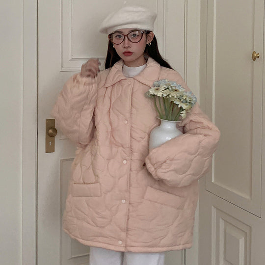 Gesteppte Winterjacke mit Lammfleece-Futter