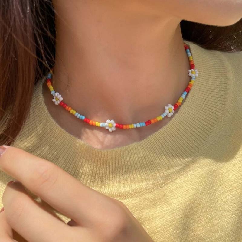Böhmische Blumenperlen Halskette | Shop Nory