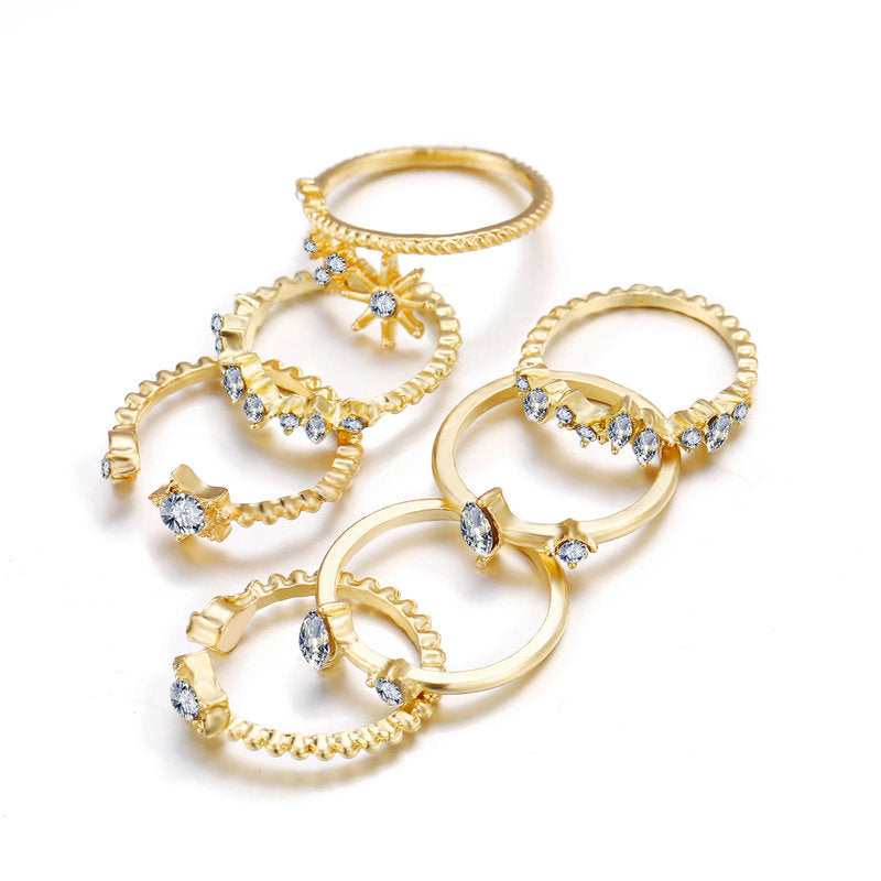 Damen Ring-Set mit funkelnden Zirkonia und stilvollen Designs Shop Nory