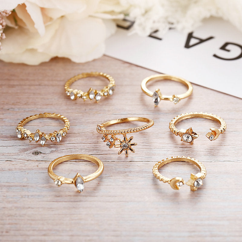 Damen Ring-Set mit funkelnden Zirkonia und stilvollen Designs Shop Nory