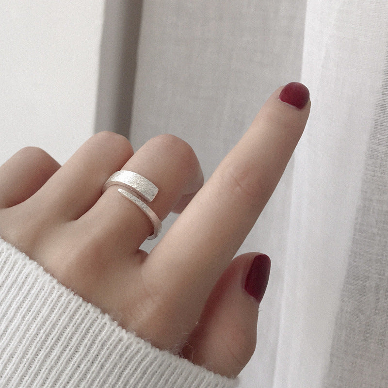 Damen Offener Ring mit modernem, strukturiertem Design Shop Nory