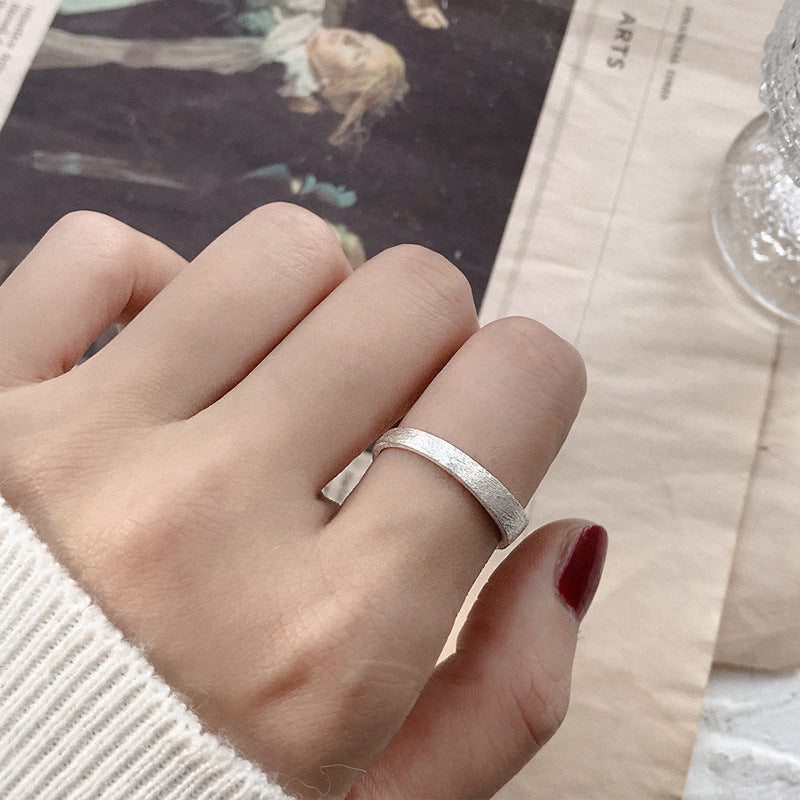 Damen Offener Ring mit modernem, strukturiertem Design Shop Nory