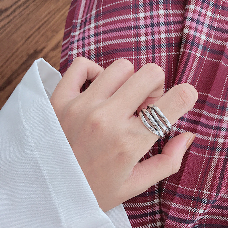 Damen Ring mit geschwungenen Bändern Shop Nory