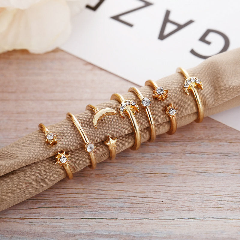 Damen Schmuck Set mit Sternen und Monden Shop Nory