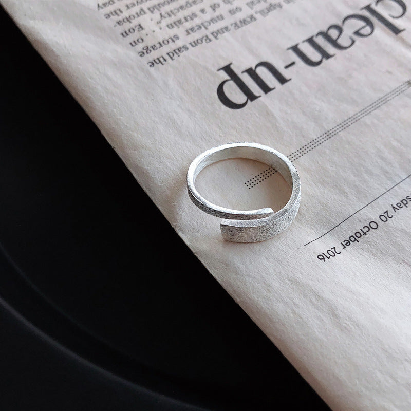 Damen Offener Ring mit modernem, strukturiertem Design Shop Nory