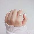 Damenring mit filigranem Blattdesign und verstellbarem Band Shop Nory