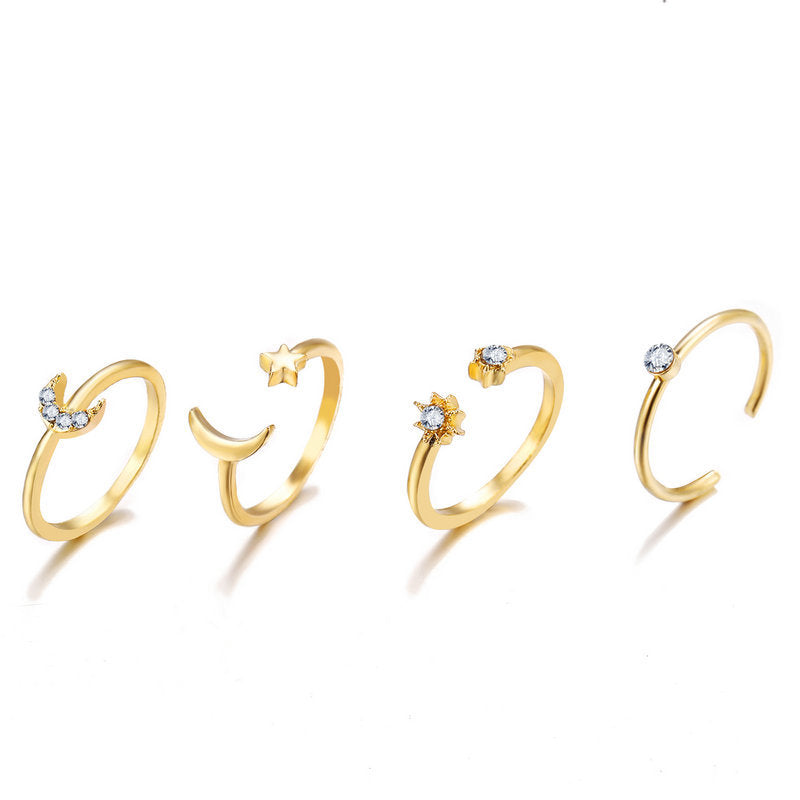 Damen Schmuck Set mit Sternen und Monden Shop Nory