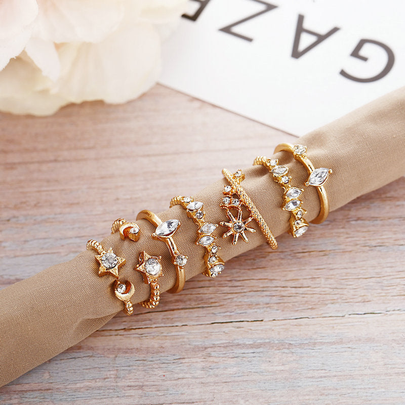 Damen Ring-Set mit funkelnden Zirkonia und stilvollen Designs Shop Nory