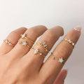 Damen Ring-Set mit funkelnden Zirkonia und stilvollen Designs Shop Nory