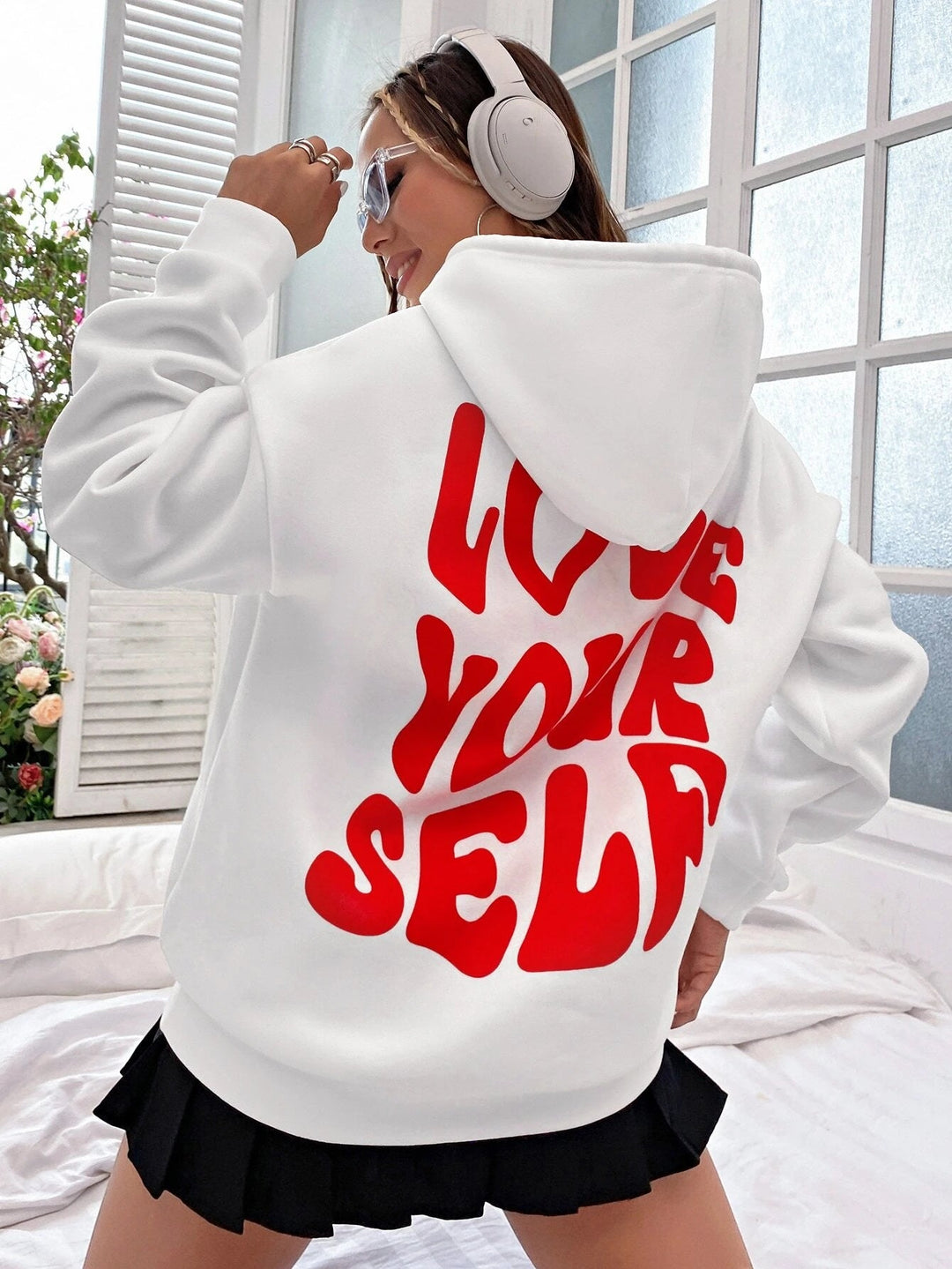 Streetwear Winter Statement Hoodie für Frauen