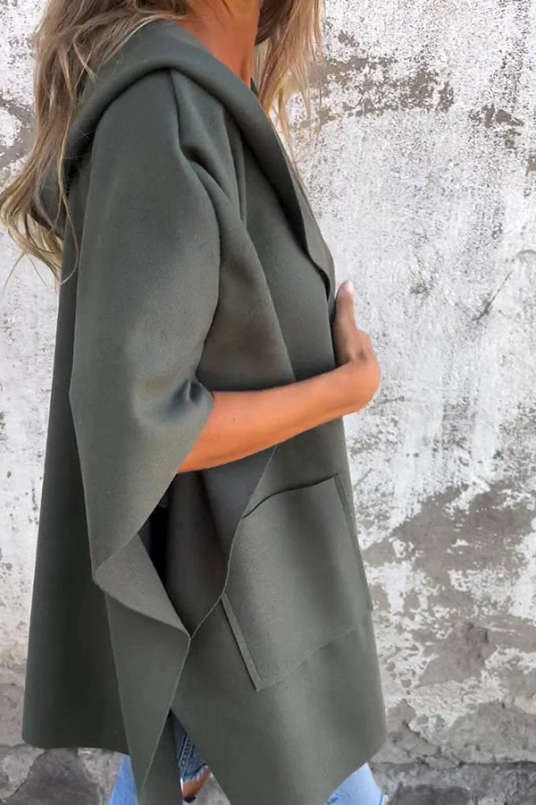 Übergroßer Losvallender Cape Mantel Damen