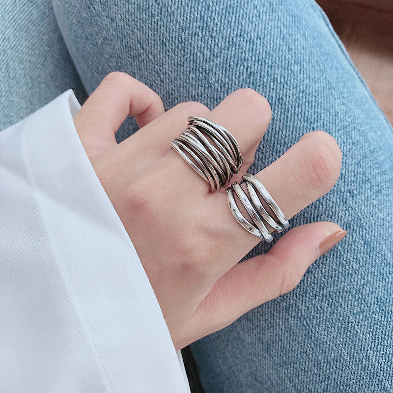 Damen Ring mit geschwungenen Bändern Shop Nory