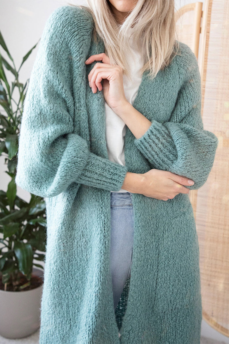 Offene Front Strickjacke