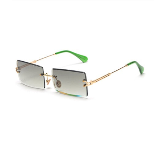 Modische Rechteckige Sonnenbrille Im Retro Stil