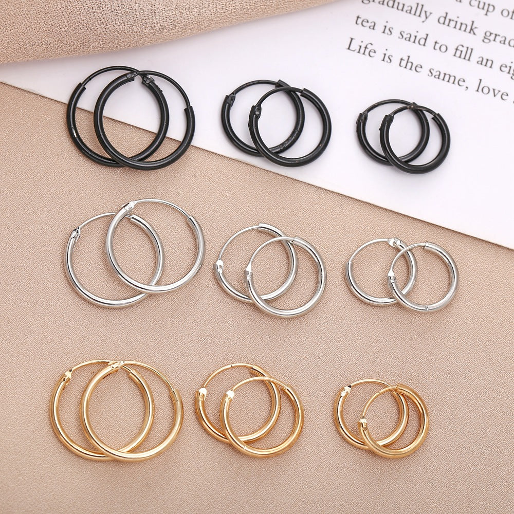 Damen Creolen aus hochwertigem Metall mit elegantem Design Shop Nory