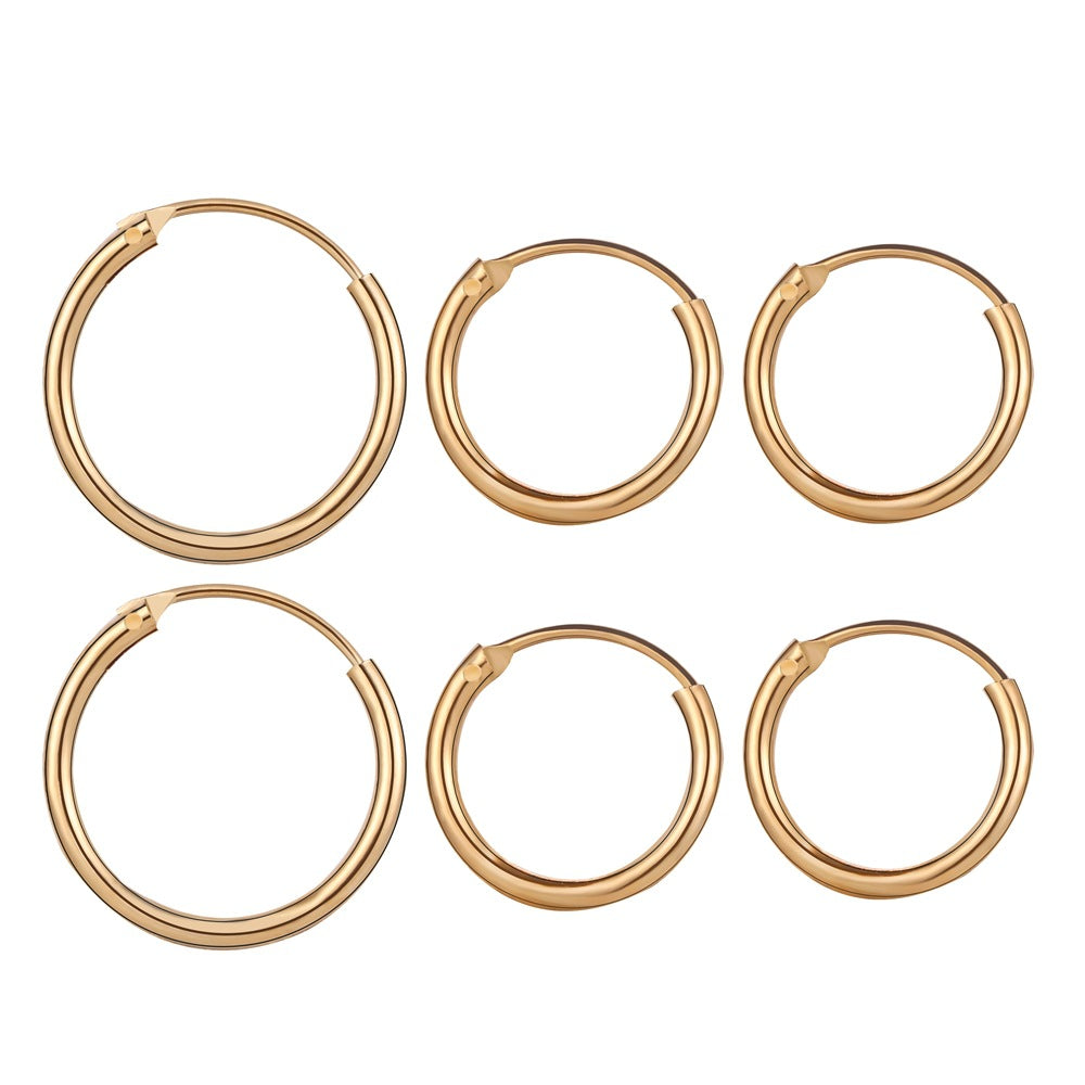 Damen Creolen aus hochwertigem Metall mit elegantem Design Shop Nory