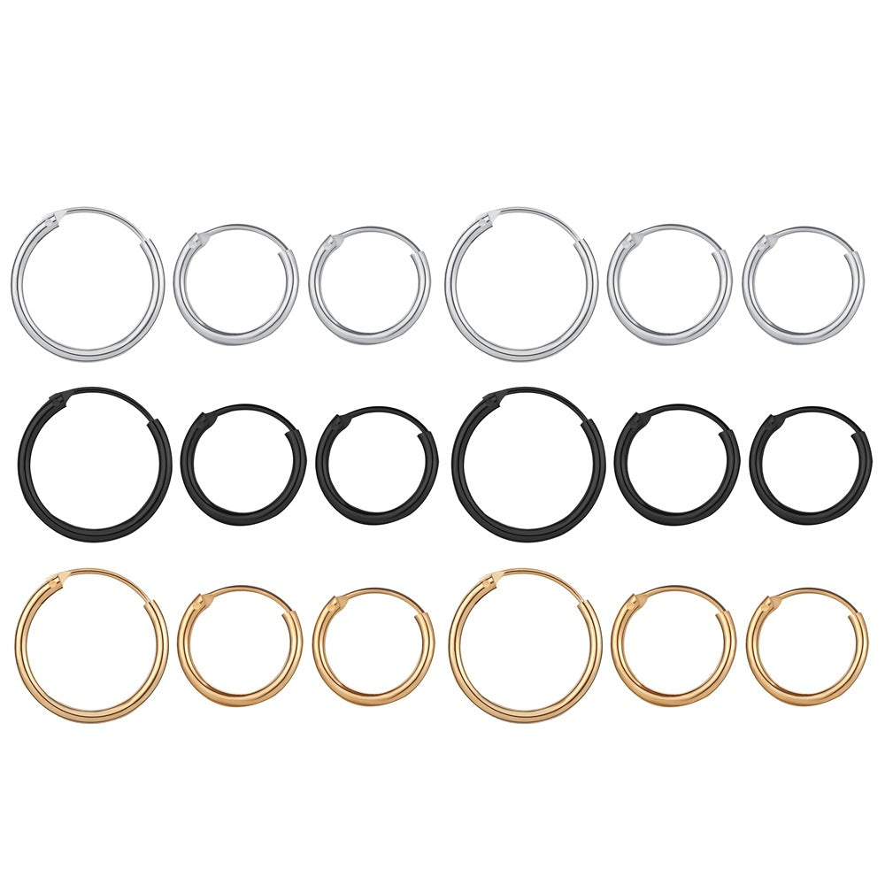 Damen Creolen aus hochwertigem Metall mit elegantem Design Shop Nory