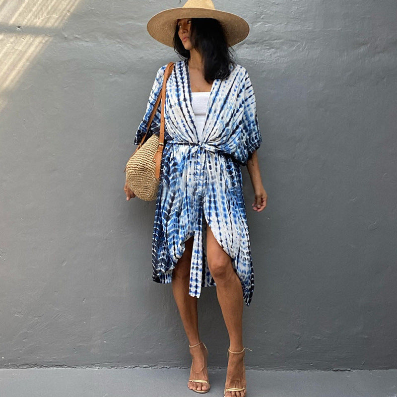 Glamouröse Sonnenschutz Resort Strandkleid Cover Up