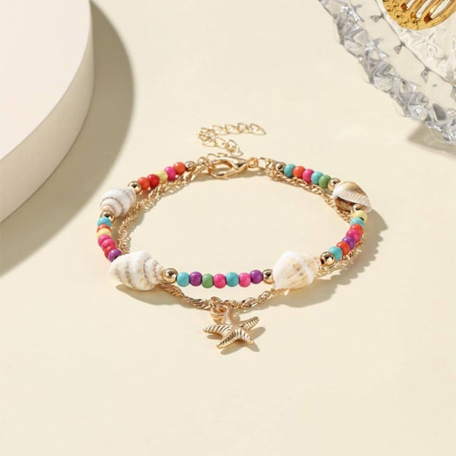 Böhmisches Muschelperlenarmband | Shop Nory