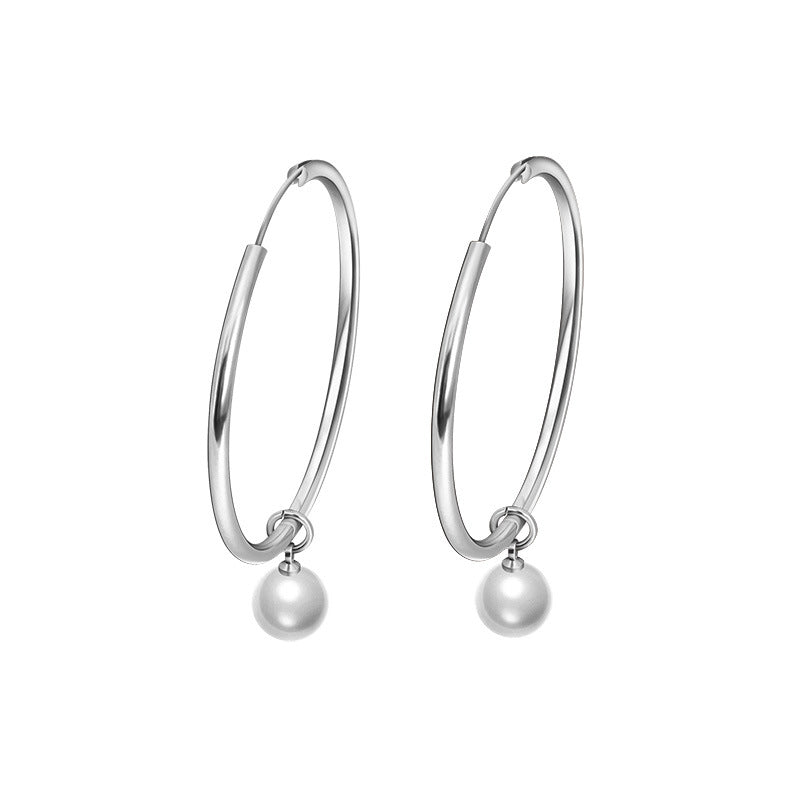 Damen Ohrhänger mit elegantem Perlenanhänger Shop Nory