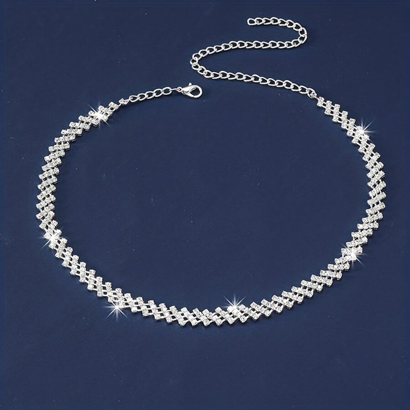 Retro-Strass-Schlüsselbeinkette | Shop Nory