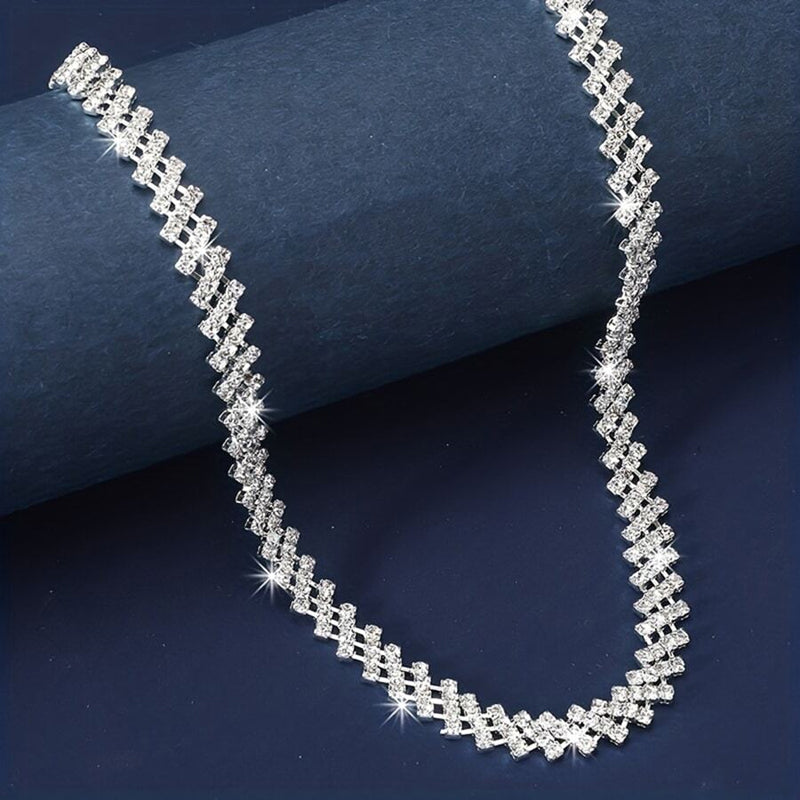 Retro-Strass-Schlüsselbeinkette | Shop Nory