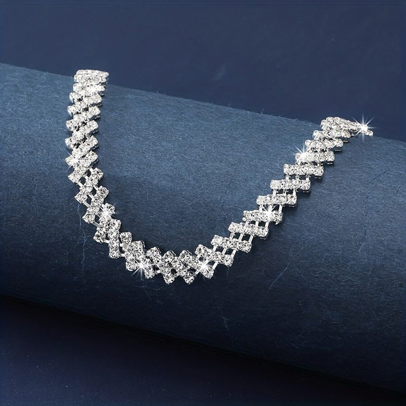Retro-Strass-Schlüsselbeinkette | Shop Nory