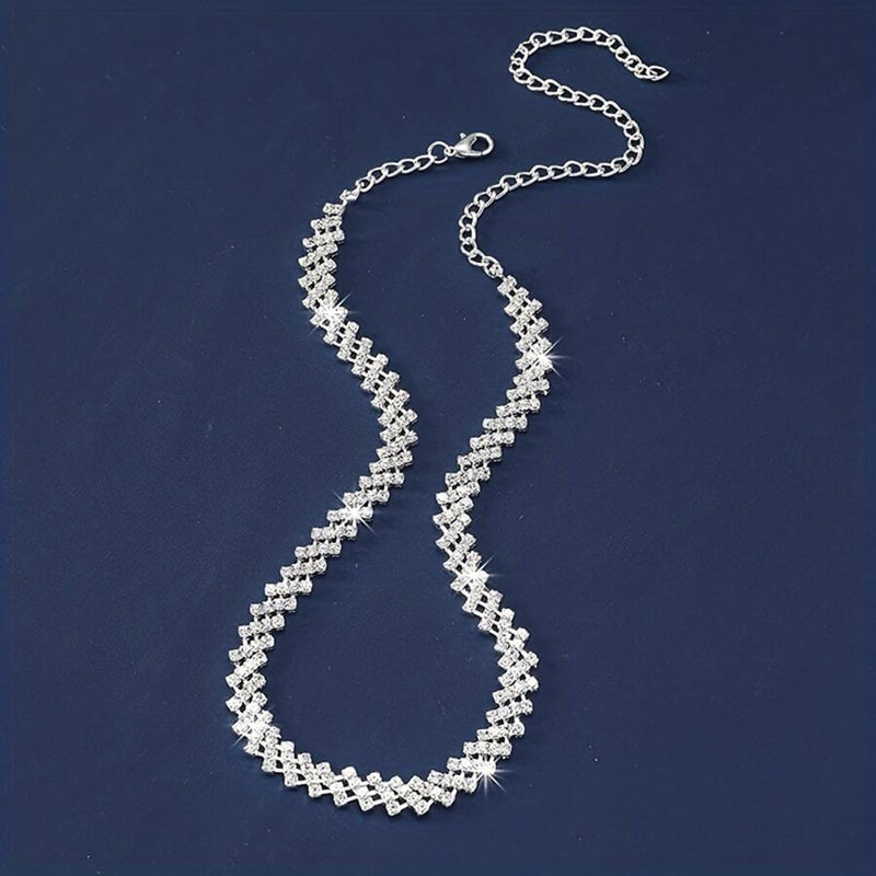 Retro-Strass-Schlüsselbeinkette | Shop Nory