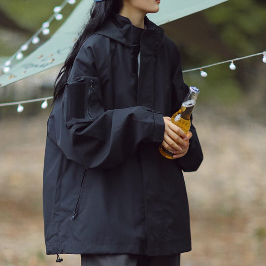 Jacke mit Wind- und Wasserabwehr