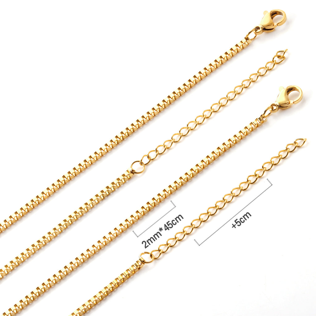Damen Edelstahl Kette mit verstellbarem Verschluss Shop Nory