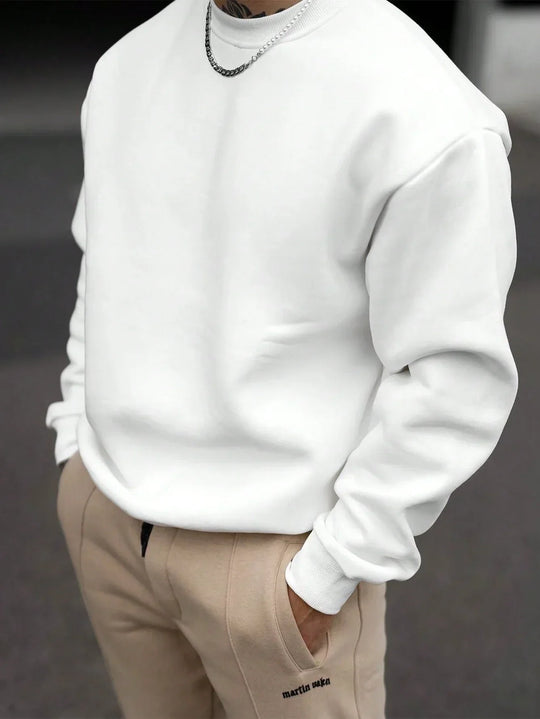 Herren Sweatshirt mit Rundhalsausschnitt