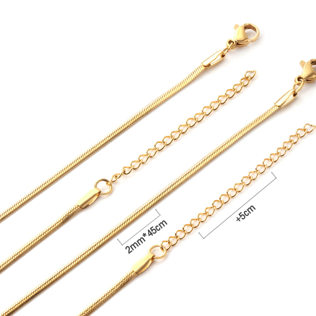 Damen Edelstahl Kette mit verstellbarem Verschluss Shop Nory