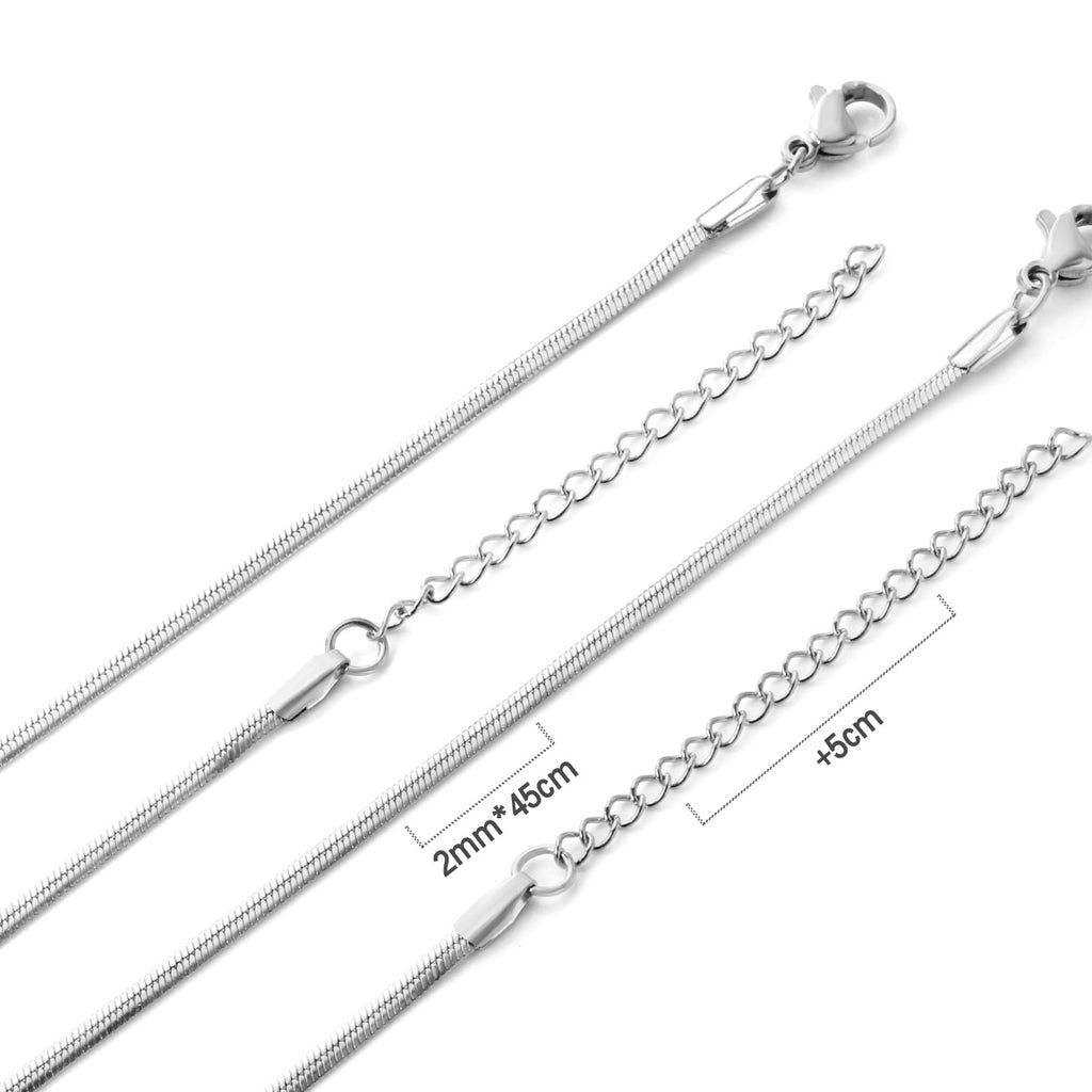 Damen Edelstahl Kette mit verstellbarem Verschluss Shop Nory