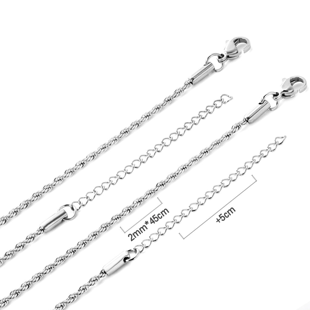 Damen Edelstahl Kette mit verstellbarem Verschluss Shop Nory