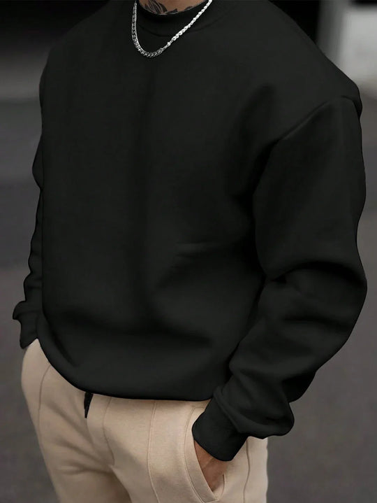 Herren Sweatshirt mit Rundhalsausschnitt