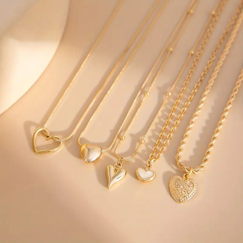 Halskettenset Mit Herzanhänger | Shop Nory