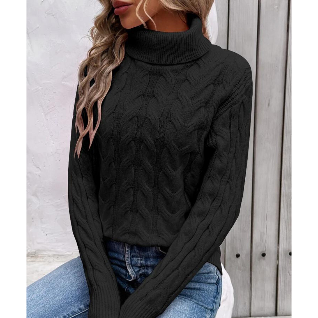 Klassischer Eleganter Rollkragenpullover