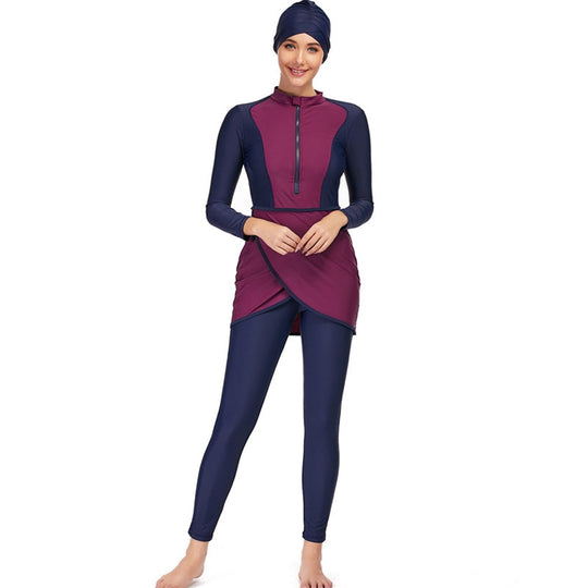 3 Teile Set Halal Bademode Badeanzug Burkini Badeoutfit