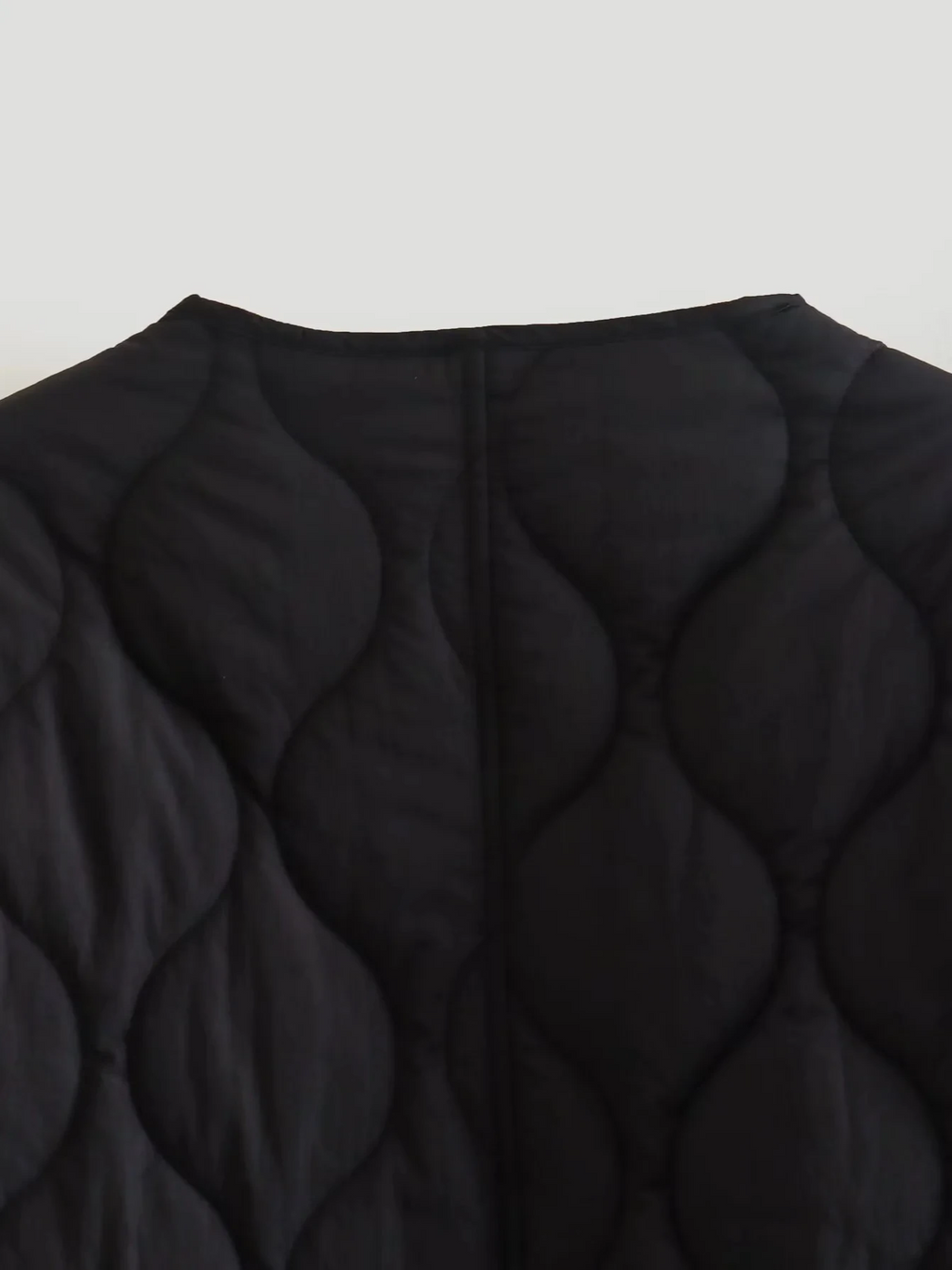 Gepolsterte Jacke Damen, Leichtes Übergröße Modell mit Taschen, Knopfverschluss