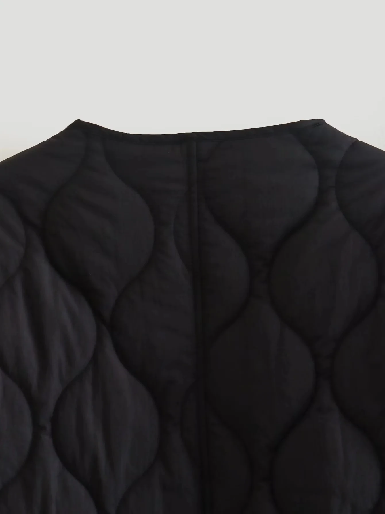 Gepolsterte Jacke Damen, Leichtes Übergröße Modell mit Taschen, Knopfverschluss