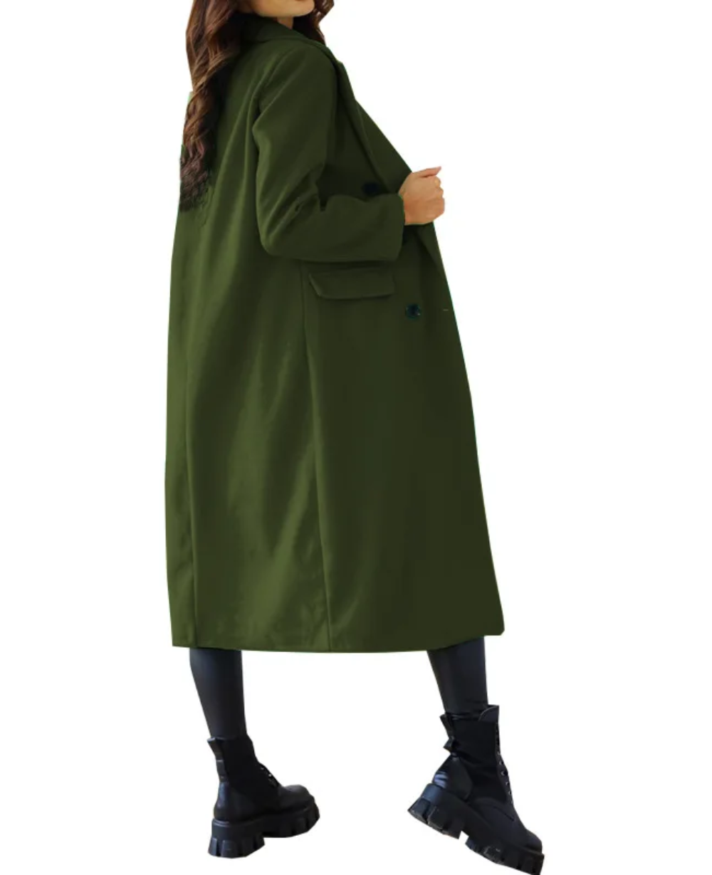 Lange Elegante Taillierte Trenchcoat Für Damen | Perfekt Für Herbst Und Winter