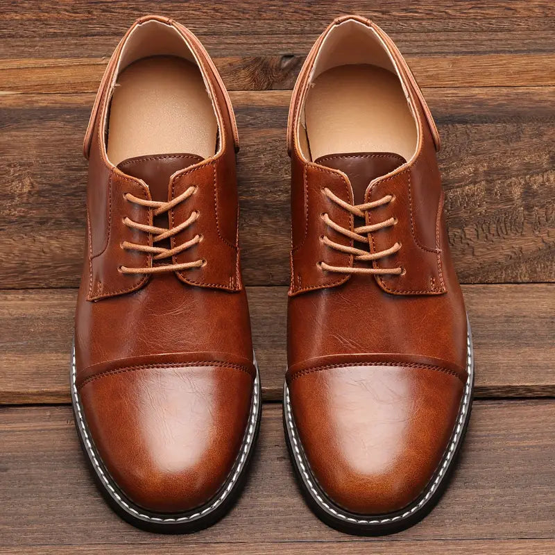 solide vintage-derby-schuhe für herren